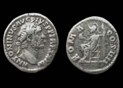 Antoninus Pius, Denarius, Roma reverse